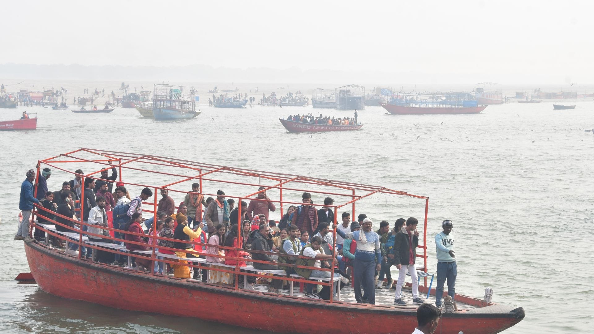 Varanasi Weather Update first night of 2026 coldest in 10 years see latest photos of cold day