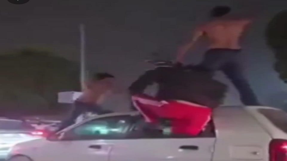 Noida: Stripped and danced on the car... challan of 67 thousand rupees