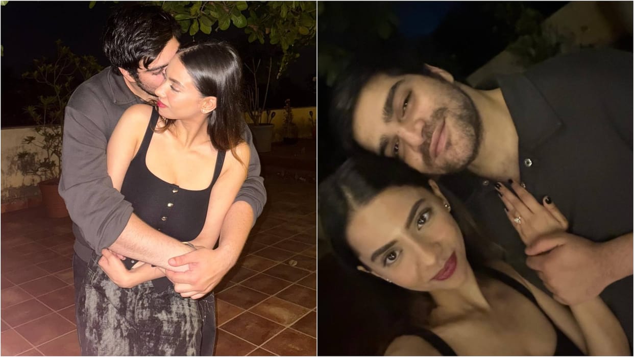 Salman Khan Nephew ayaan agnihotri engaged with girlfriend Tina Rijhwani shares photos Malaika Arora Reacts