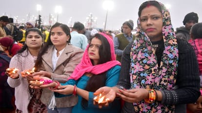 Magh Mela 2026 Lakhs of devotees holy dip in Sangam on Paush Purnima