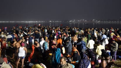 Magh Mela 2026 Lakhs of devotees holy dip in Sangam on Paush Purnima