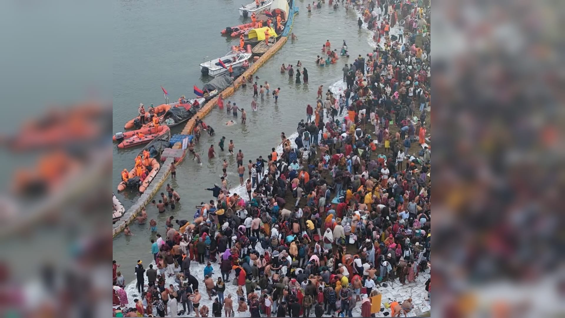 Magh Mela 2026 Lakhs of devotees holy dip in Sangam on Paush Purnima