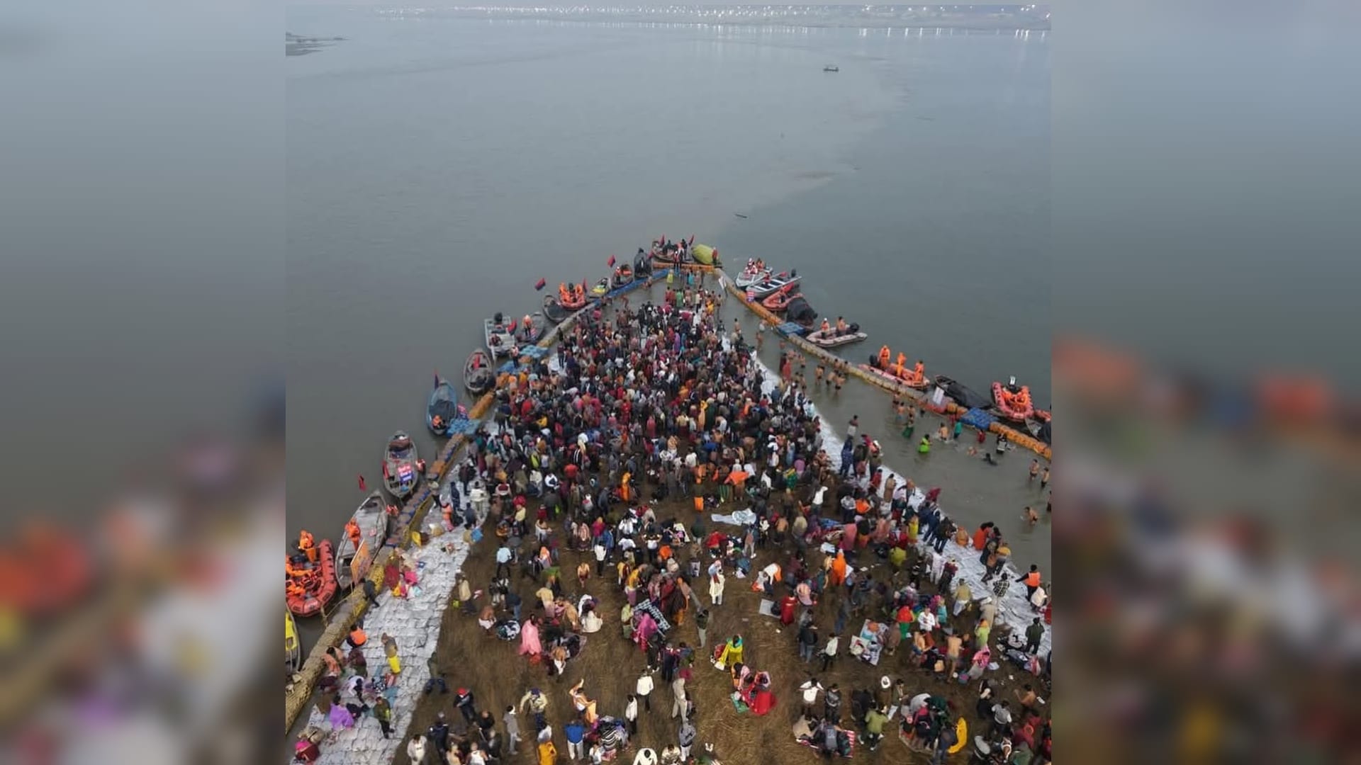 Magh Mela 2026 Lakhs of devotees holy dip in Sangam on Paush Purnima