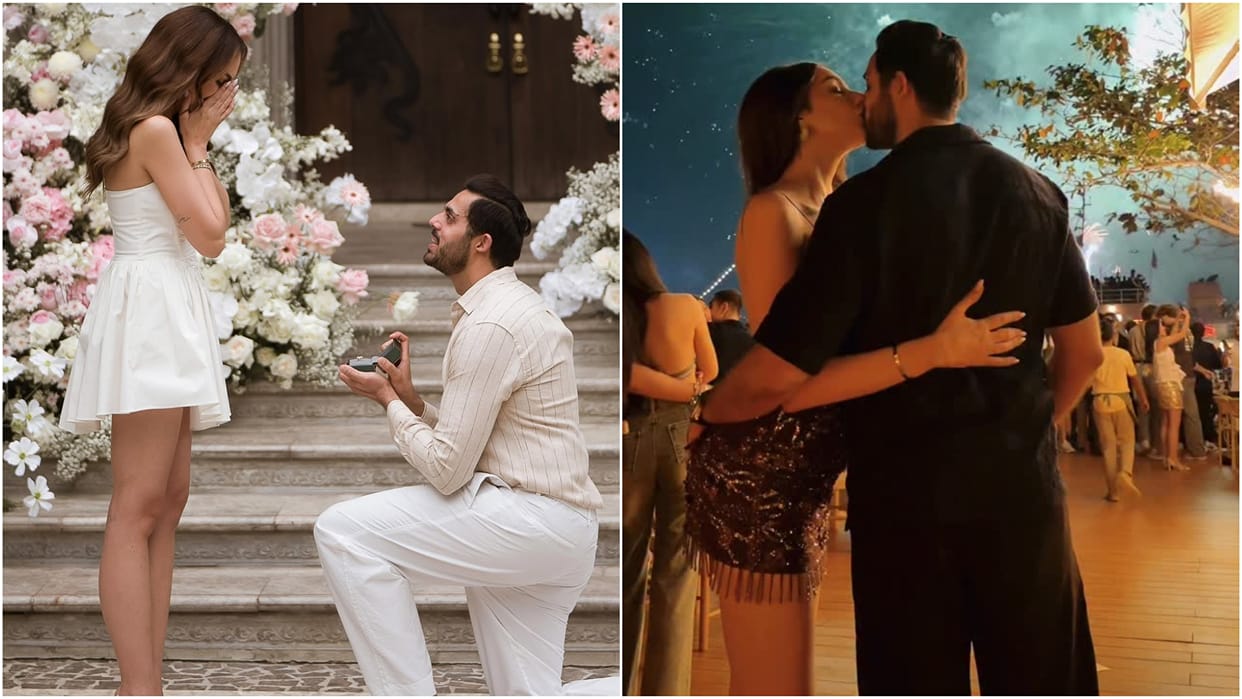 Nitibha Kaul Finally Reveals Her Boyfriend Face Share Dreamy Proposal See These Pics And Videos