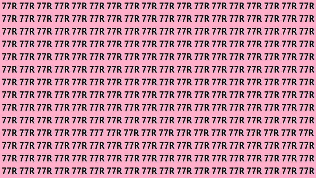 Optical Illusion Iq Test Brain Test If You Have Hawk Eyes then Find 777 in 15 Seconds