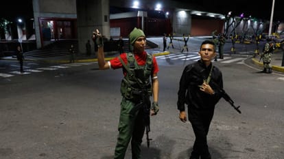 Donald Trump confirm military strikes on venezuela President Nicolas Maduro wife captured flown out of Country
