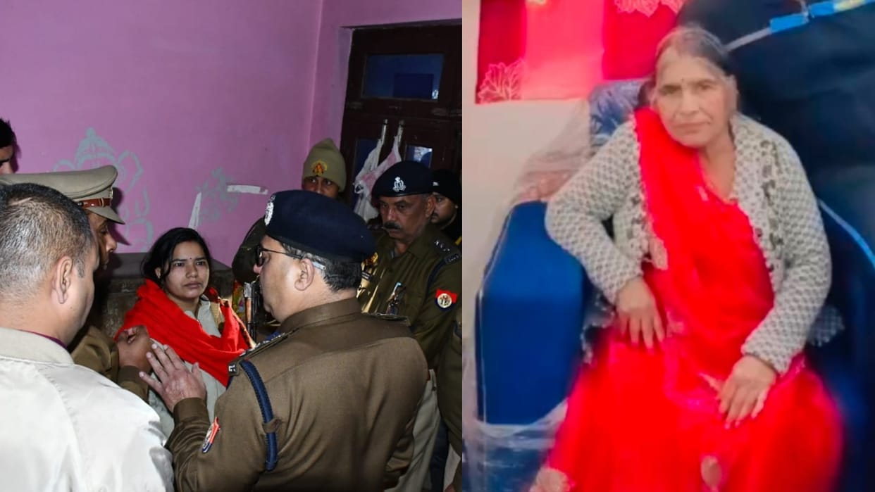 criminals murdered the wife of a utensils trader and then looted his house in Budaun