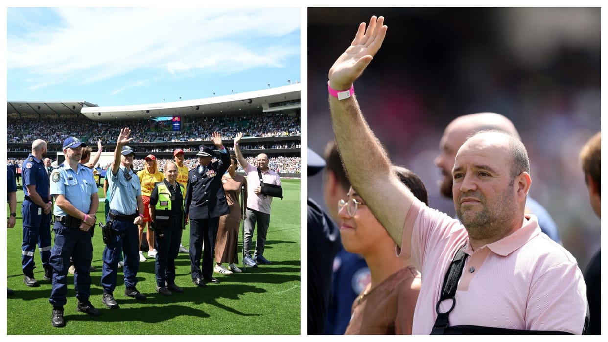 Bondi Beach Attack: Bondi hero Ahmed al-Ahmed gets standing ovation at SCG