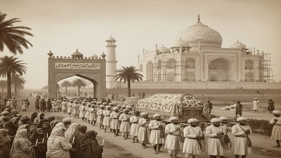 Donation of one lakh rupees in the first Urs of Mumtaz, then made a gold lattice