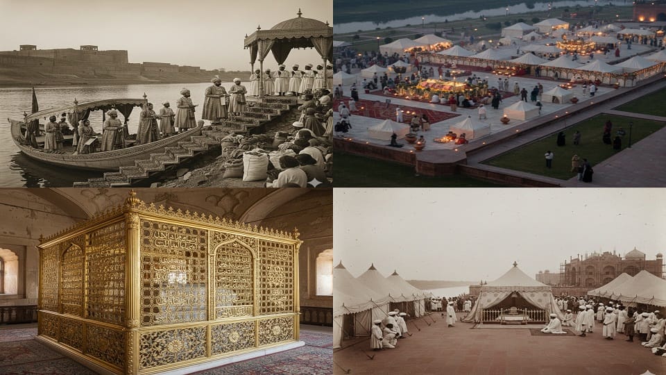 Donation of one lakh rupees in the first Urs of Mumtaz, then made a gold lattice