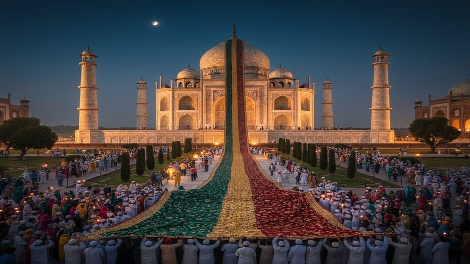 Donation of one lakh rupees in the first Urs of Mumtaz, then made a gold lattice