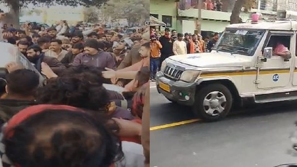 Police force deployed in Sasni village Samamai