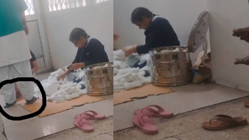 health of patients is being compromised in Queen Mary Hospital In Lucknow pads being made from cotton