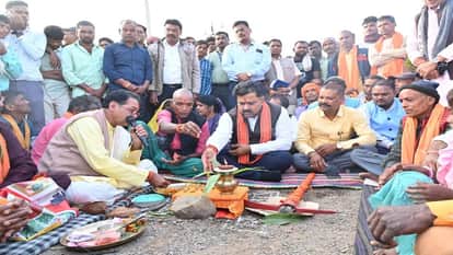 Deputy CM arrives in Kawardha lays foundation stone for several development projects in Kabirdham