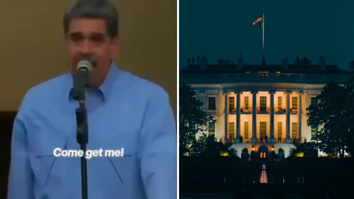 white house shares old video maduro dares trump venezuela tensions