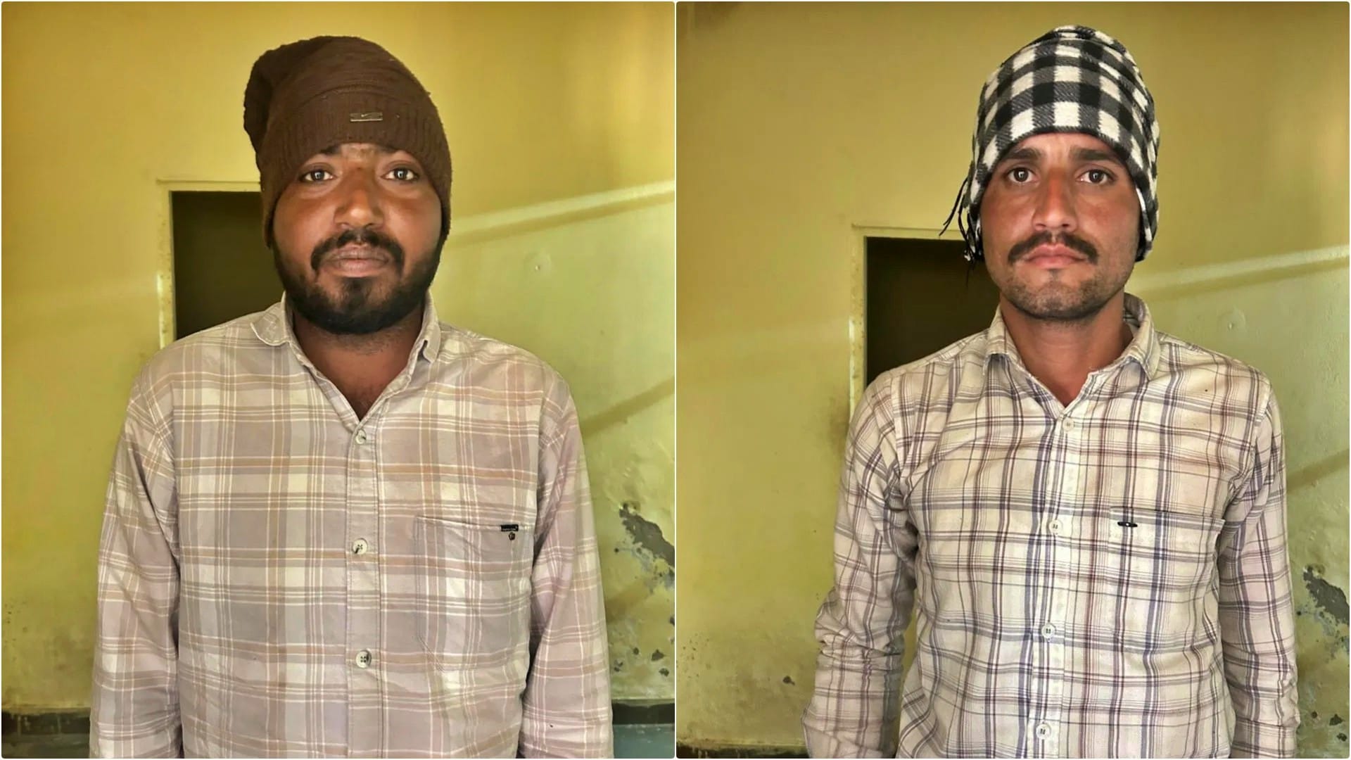 पुलिस हिरासत में दोनों इनामी आरोपी