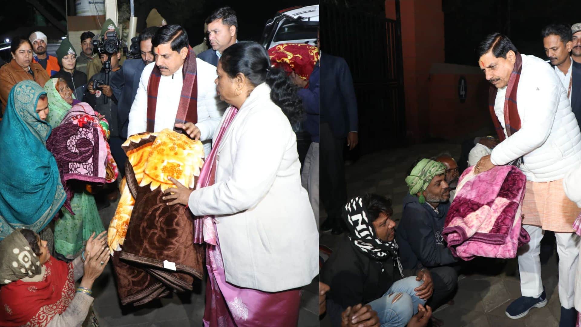 MP News: The Chief Minister visited night shelters in Bhopal late at night, inquired about the well-being of t