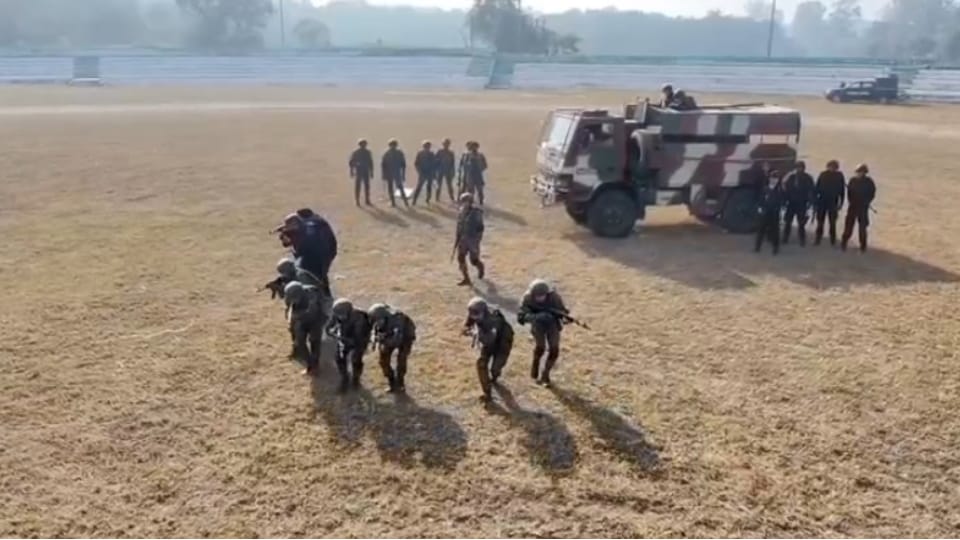 terrorist threat joint army exercise conducted in Pathankot for first time