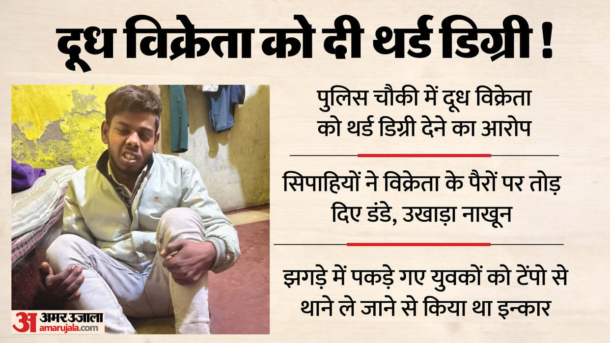 broke sticks on his legs pulled out his fingernails police third-degree to milk vendor chowki incharge suspend