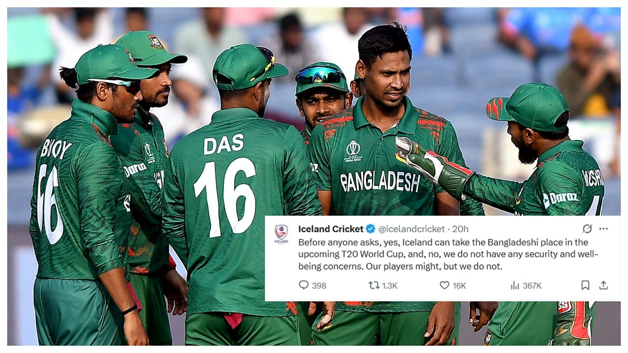 T20 World Cup 2026: India vs Bangladesh Mustafizur Ipl Row Iceland cricket talks on security concerns