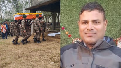 soldier was given a funeral with military honors after his death in Bareilly