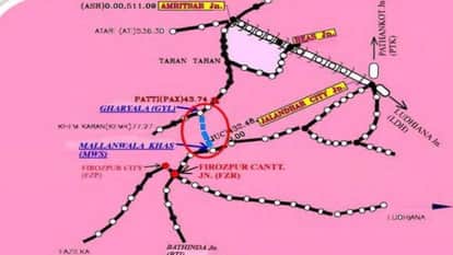 Four important rail projects in Punjab have been put on hold