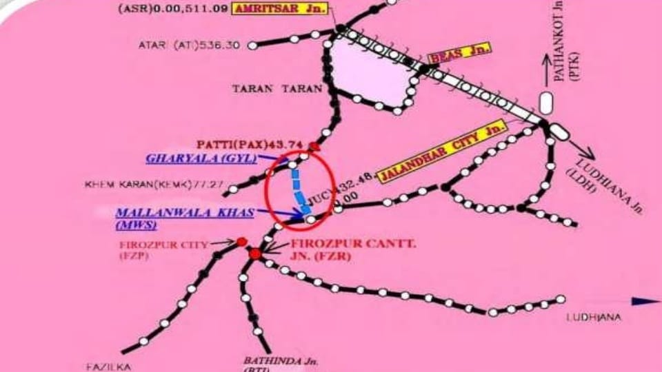 Four important rail projects in Punjab have been put on hold