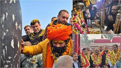 Grand welcome for world's largest Shivling in Gopalganj, Minister Ashok Choudhary performs rituals