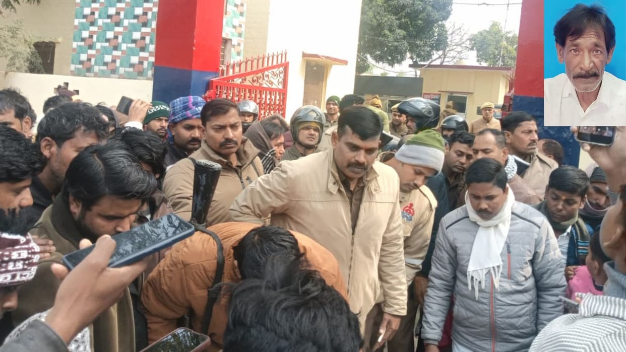 Police went to arrest madrasa manager accused of embezzlement he died leading to protests in azamgarh