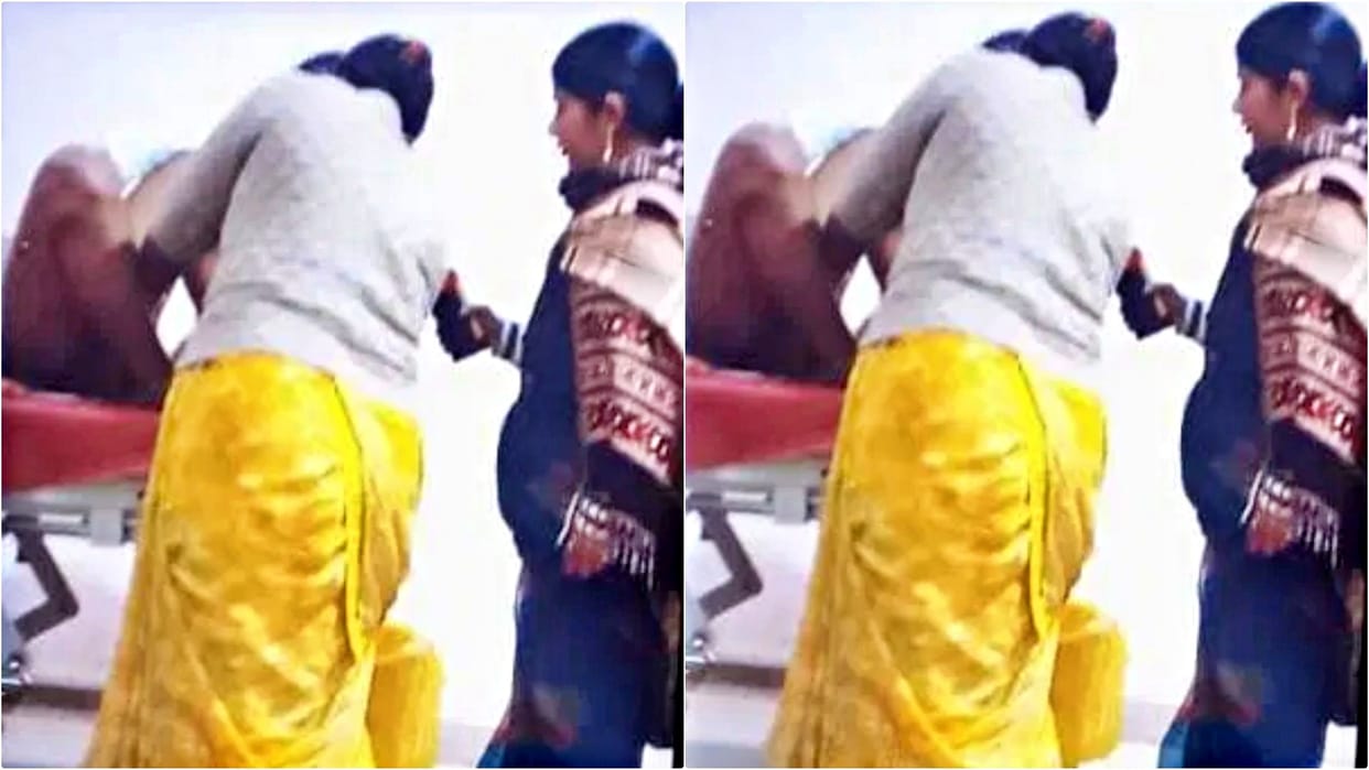 Sasaram: Female sanitation worker seen stitching patient's wounds in maternity ward of government hospital