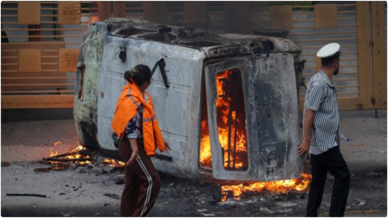 Nepal: Violence erupted in two Nepalese towns bordering India; police were pelted with stones