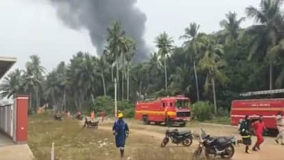 Andhra Pradesh ONGC Konaseema Fire Updates Malikipuram Fire Extinguishers casualties Rescue Work hindi news