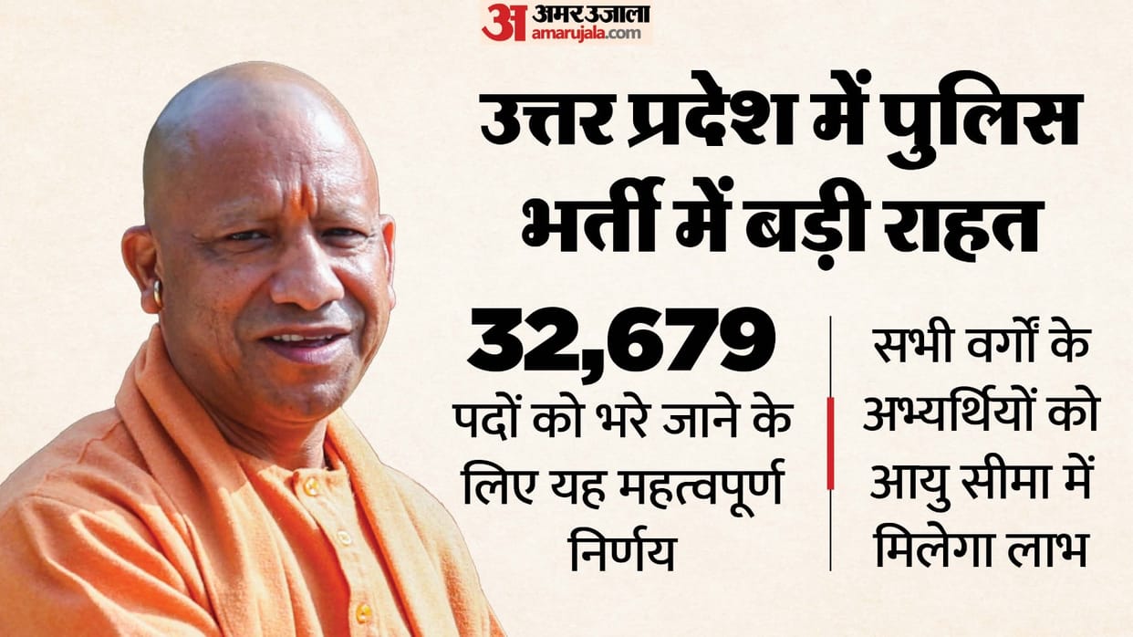 UP: CM Yogi Adityanath provides major relief in police recruitment for 32,679 posts, granting a 3-year age rel