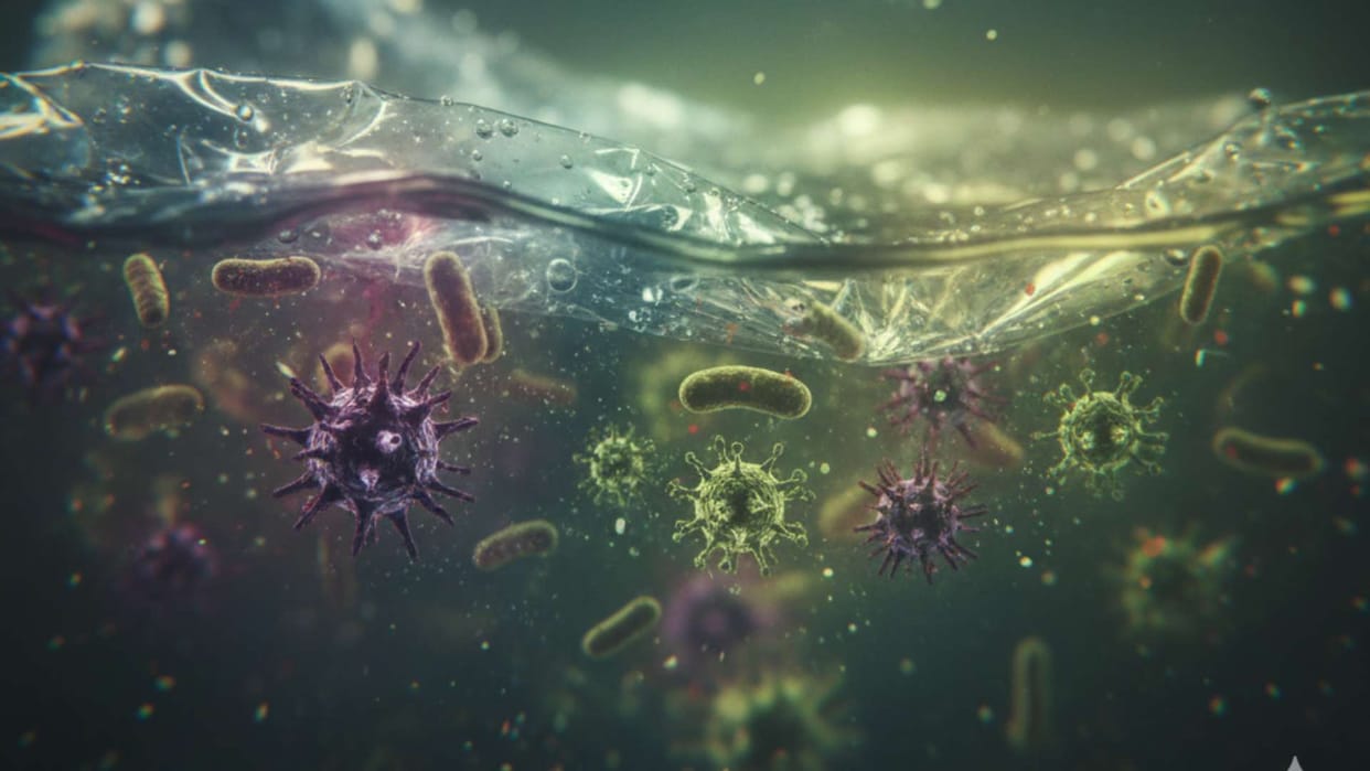 Plastic poses an invisible threat Viruses thriving on its surface are increasing antimicrobial resistance