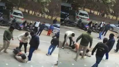 A father and son were brutally beaten in Delhi's Laxmi Nagar area