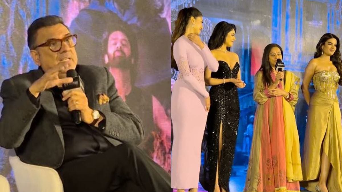 Boman Irani says lets start Munna Bhai 3 zarina wahab say no family in hindi films on The RajaSaab event