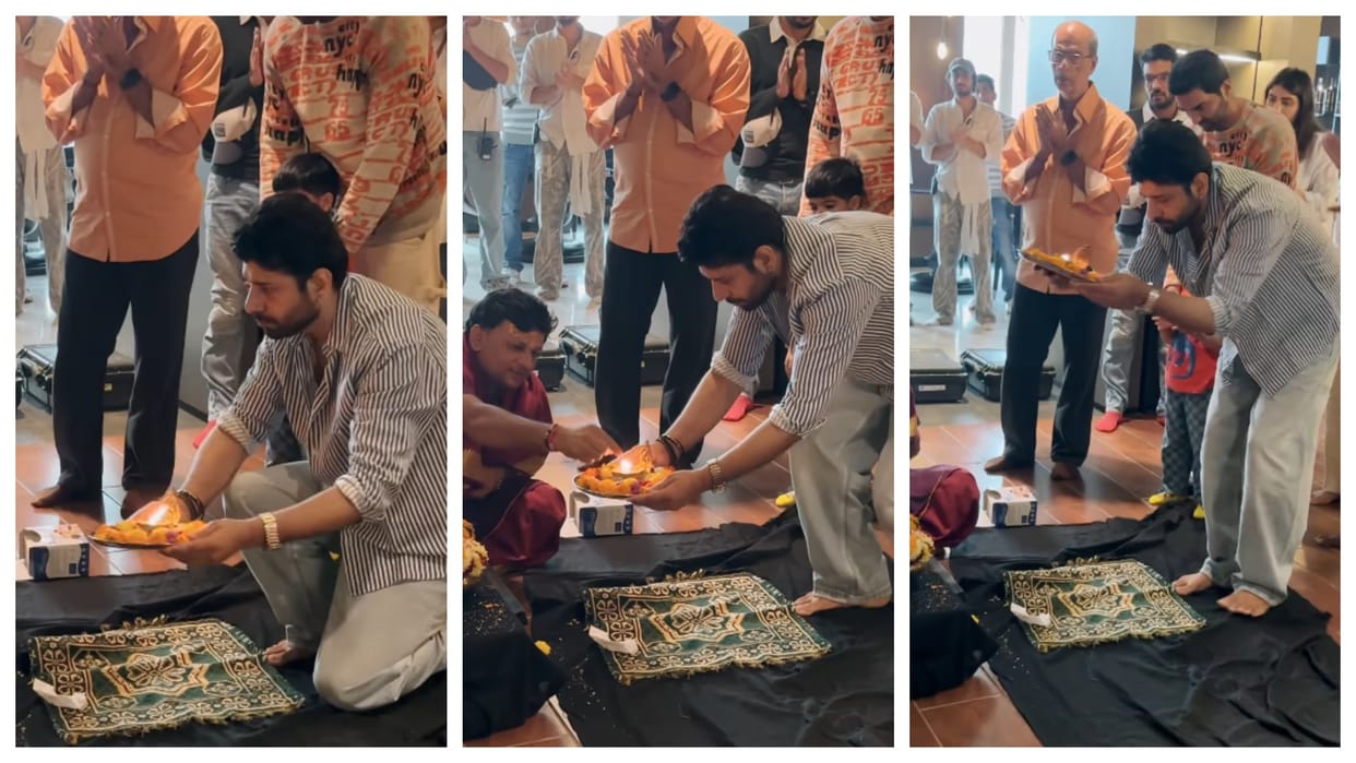 Vineet Kumar Siingh Begins Next Project With Saiyami Kher Performs Puja Watch Video