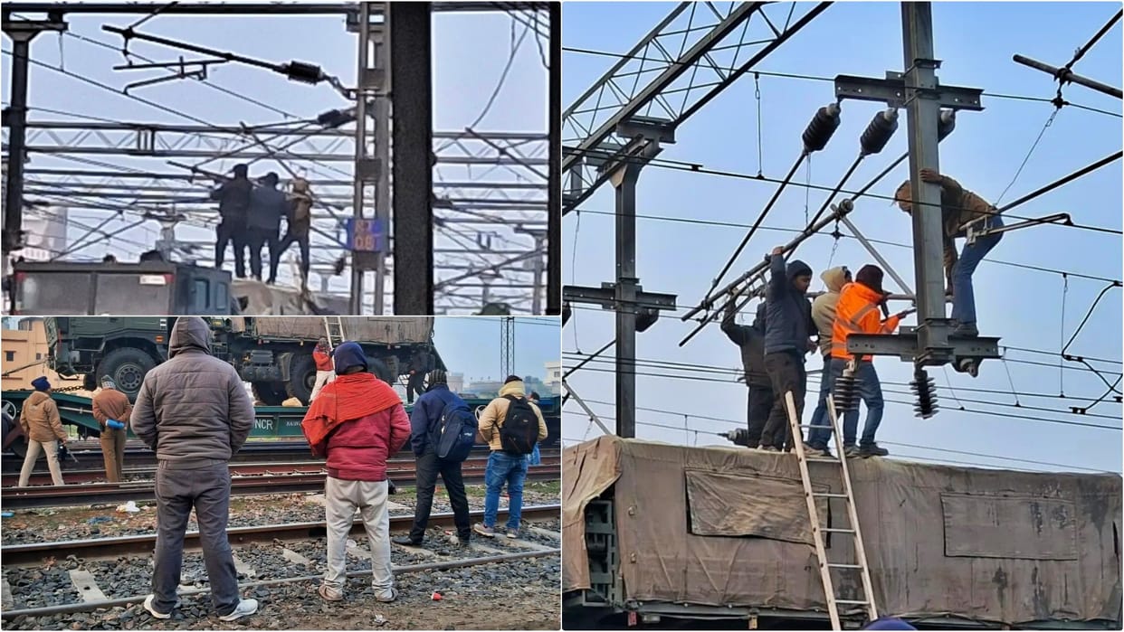 Bihar News: Several trains affected due to OHE wire breakage near Muzaffarpur Junction, repair work underway