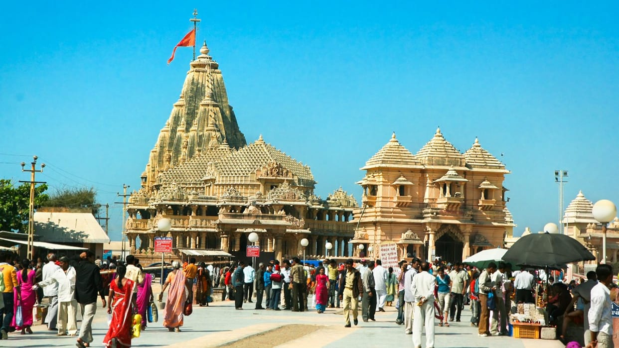 The flag fluttering top the Somnath temple is a witness terror is temporary and faith is eternal