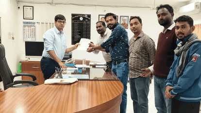 District Cooperative Society Employees Union submitted  memorandum to Collector