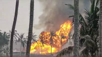 Efforts are underway to extinguish the fire at ONGC's gas well in Konaseema. Learn how the debris removed