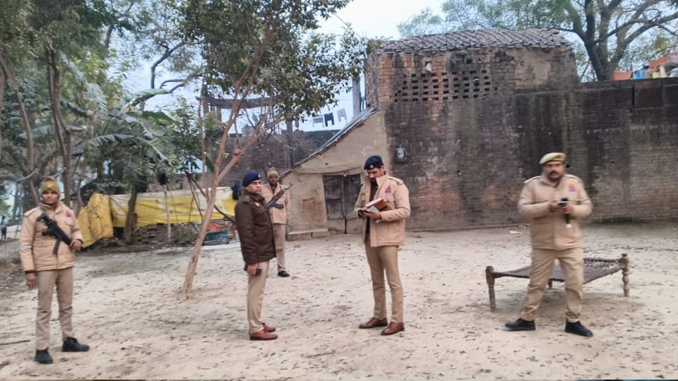 prayagraj tripal murder Son killed his father, sister, and niece over a land dispute In prayagraj see photos