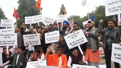 Delhi Assembly: BJP protests against Arvind Kejriwal, House adjourned twice