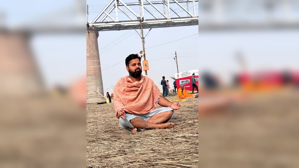 Magh Mela: Software engineers perform Kalpavas for peace of mind