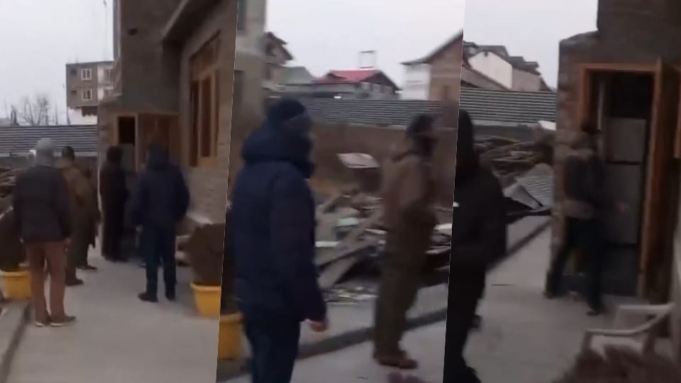 Jammu and Kashmir Police's counter-intelligence unit conducted raids at several locations in Kashmir