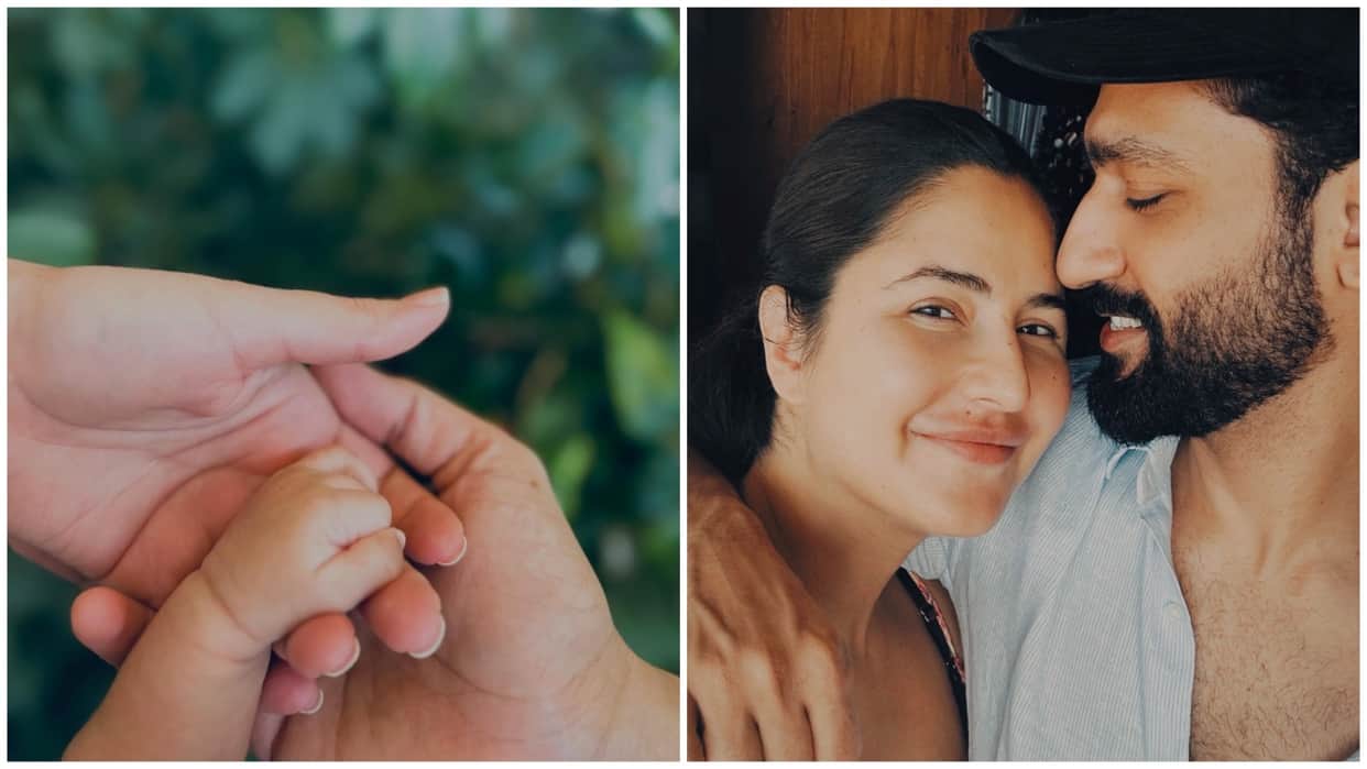 Katrina Kaif Vicky Kaushal showed first glimpse of their Baby boy and couple named his Vihaan Kaushal
