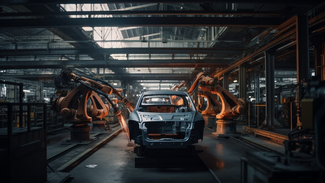 Shares hit record highs amid speculation major deal after meeting AI robotics transform automotive sector