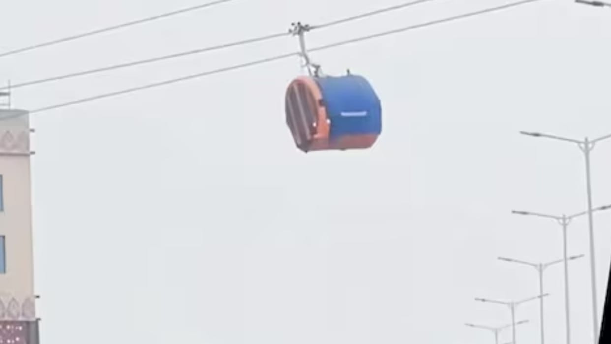 Varanasi administration called viral video of ropeway trolley testing fake