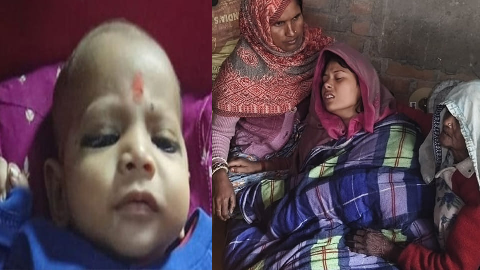 Etawah: Fire breaks out in room due to short circuit, two-year-old blind girl burnt to death