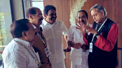 Shashi Tharoor Enjoys Interactions with Congress Leaders at 'Lakshya' Leadership Summit